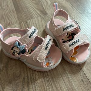 Minnie and Mickey Disney Sandals- toddler size 6